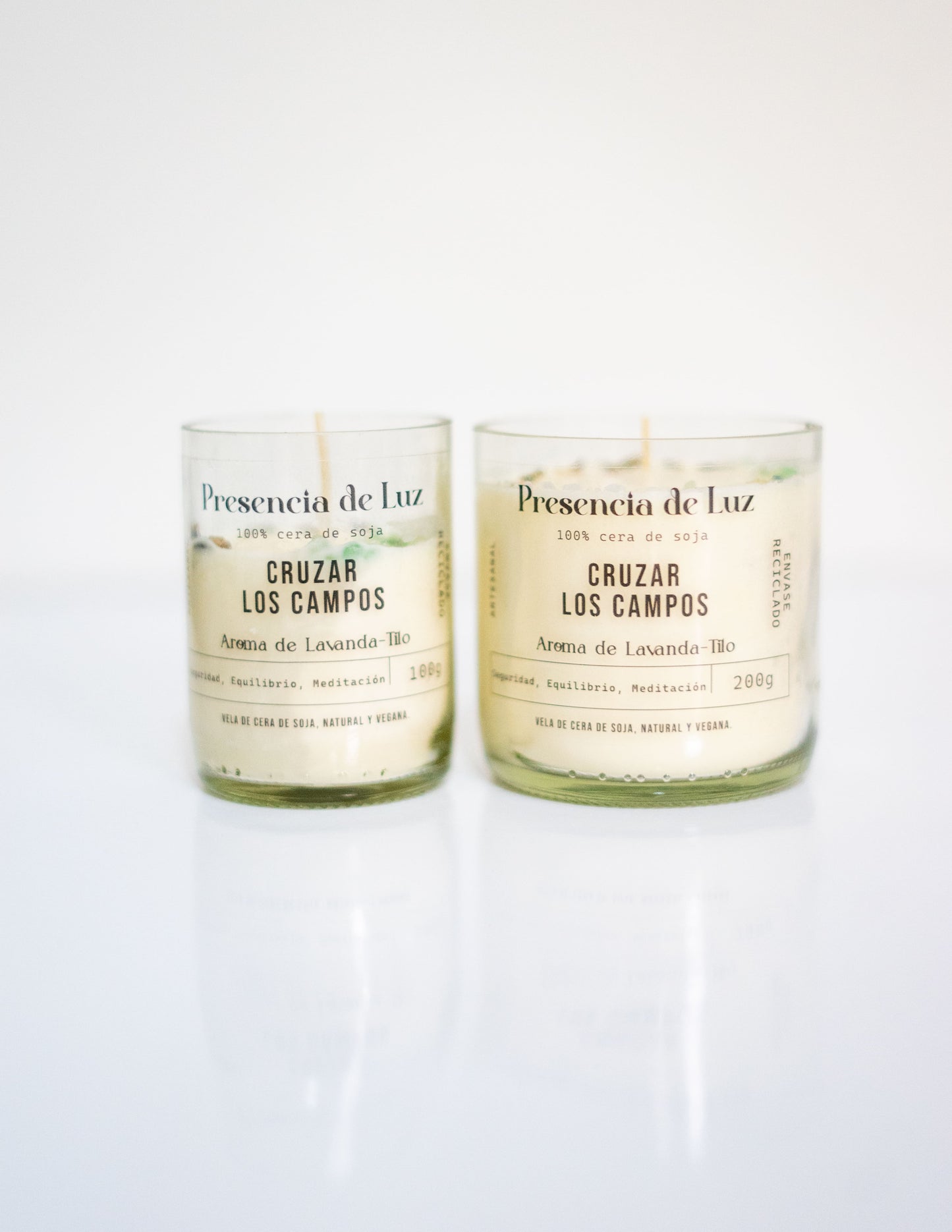 Vela Cruzar los campos - Aroma Lavanda & Tilo
