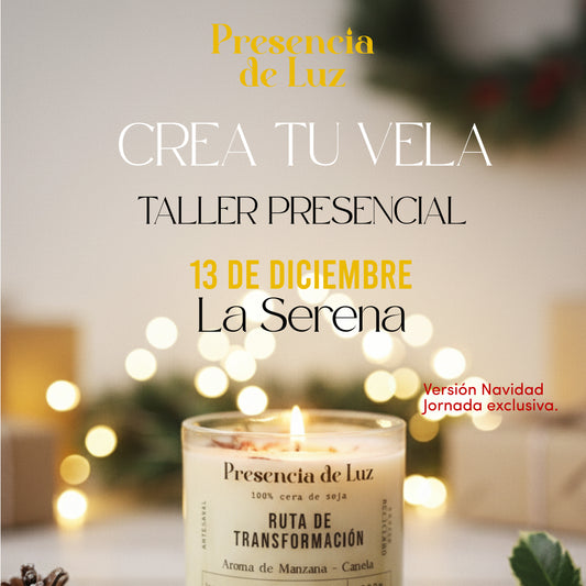 Taller presencial Velas de cera de soja