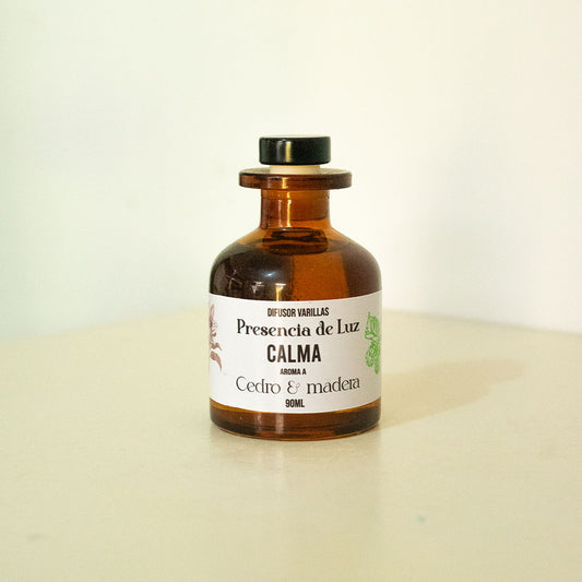 Difusor de varilla "CALMA" 90 ml  - Aroma Cedro & madera