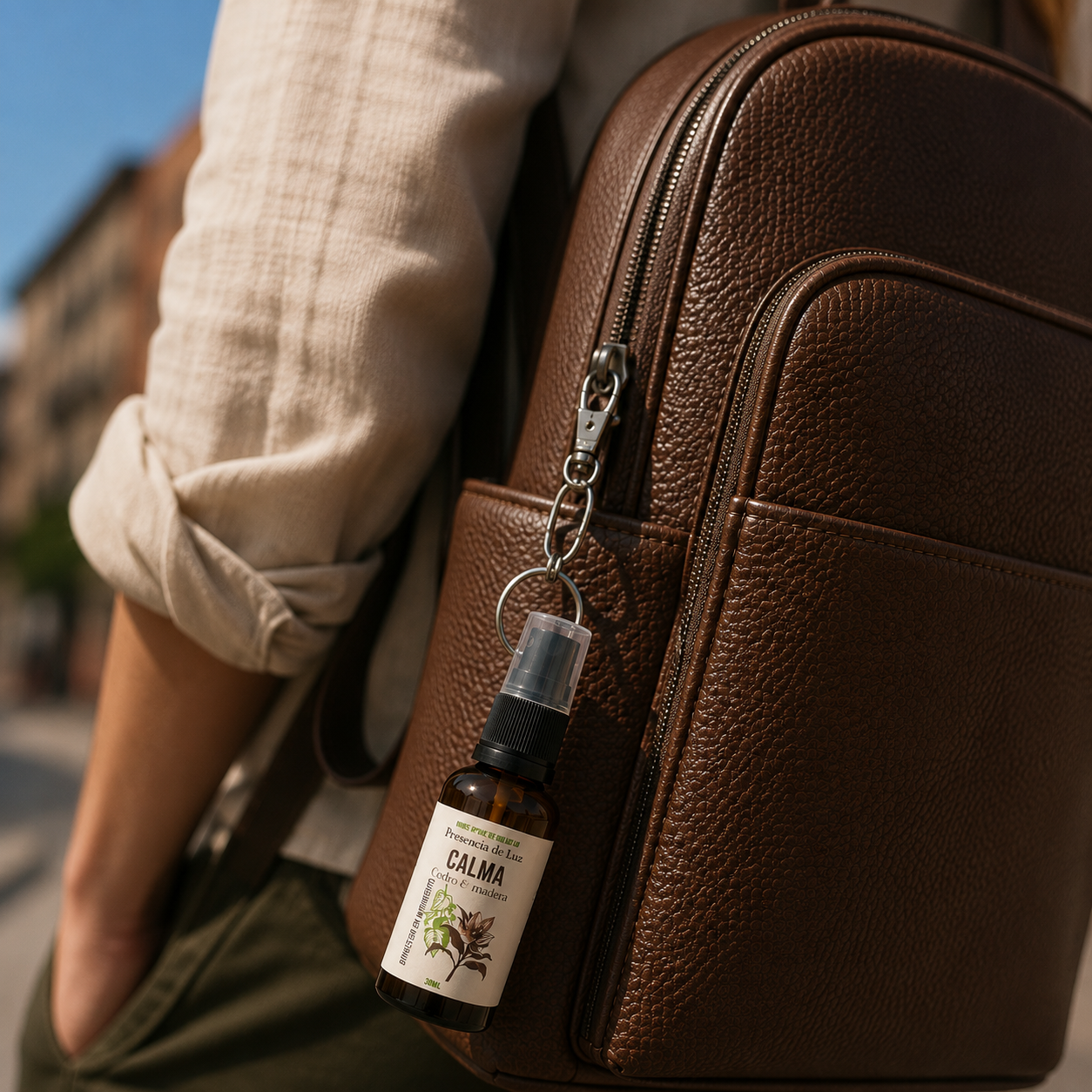 MINI HOME SPRAY - Aromatizante pocket - Aroma Cedro y madera - Calma / SIN LLAVERO