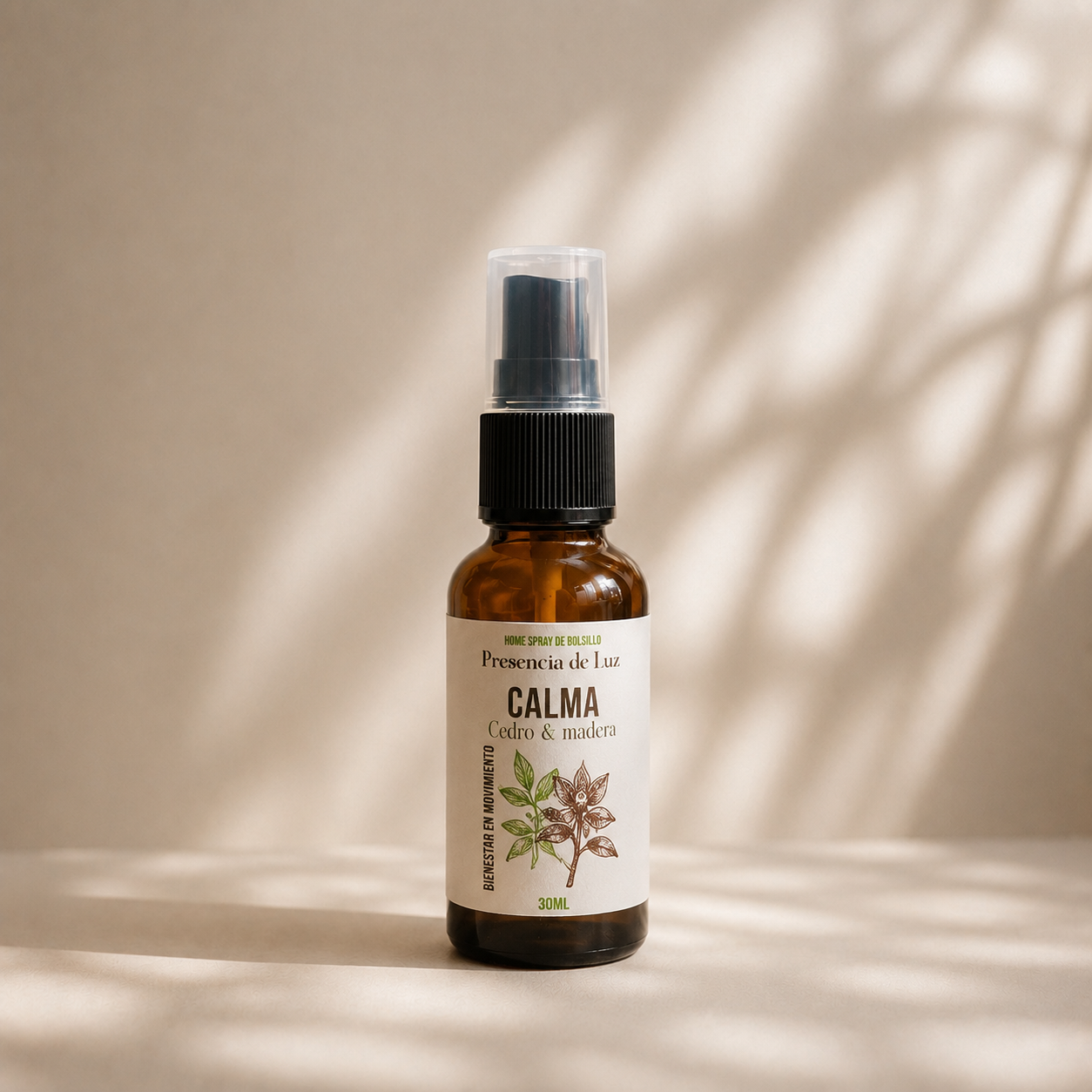 MINI HOME SPRAY - Aromatizante pocket - Aroma Cedro y madera - Calma / SIN LLAVERO