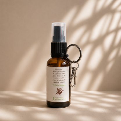 MINI HOME SPRAY - Aromatizante pocket - Aroma Cedro y madera - Calma / SIN LLAVERO