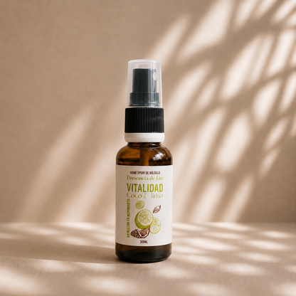MINI HOME SPRAY - Aromatizante pocket - Aroma Coco & lima - Vitalidad / SIN LLAVERO