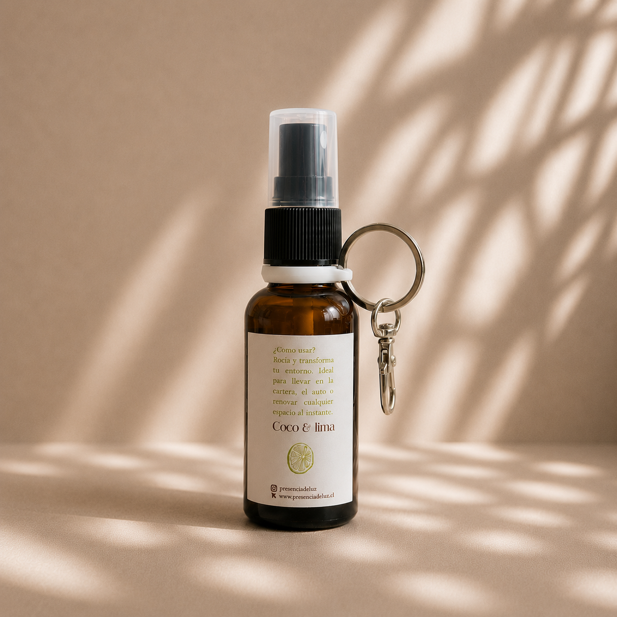 MINI HOME SPRAY - Aromatizante pocket - Aroma Coco & lima - Vitalidad / SIN LLAVERO