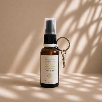 MINI HOME SPRAY - Aromatizante pocket - Aroma Coco & lima - Vitalidad / SIN LLAVERO