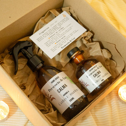 Pack ✨Intenciona tu hogar - CALMA - Home spray y difusor de varillas aroma a cedro y madera