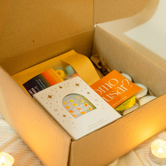 Pack ✨ El Regalo Perfecto para Relajación y Bienestar - Horno quemador + bolsa bombones aromáticos + 9 velas tea light