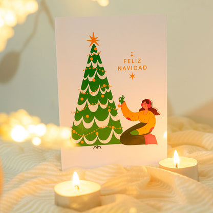 Ilumina con un mensaje especial - Tarjeta navideña 💛