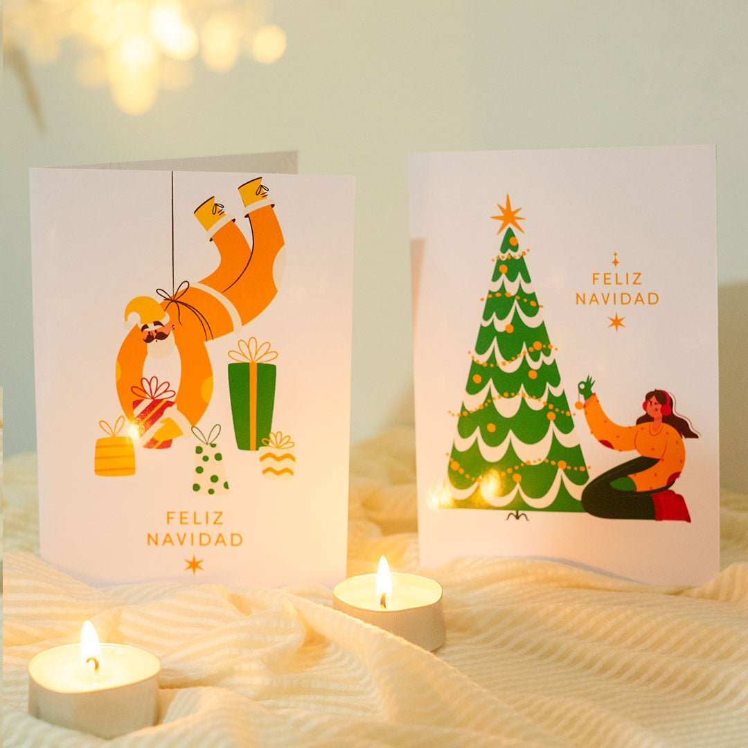 Ilumina con un mensaje especial - Tarjeta navideña 💛