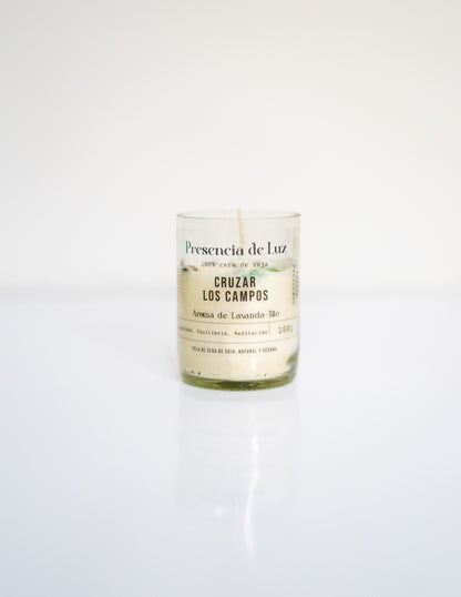 Vela Cruzar los campos - Aroma Lavanda & Tilo